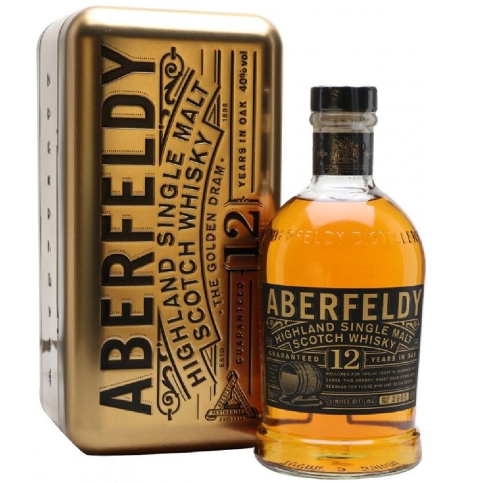 Aberfeldy 12 y.o. Metal Box (Аберфелди 12 лет в металической коробке) 40% 0.7L