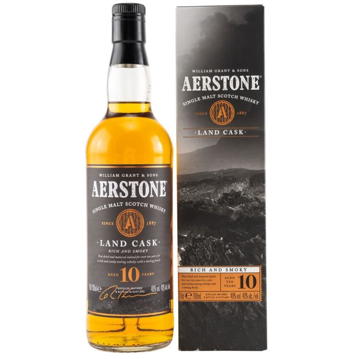 Aerstone 10 y.o. Land Cask (Ейрстоун 10 років Ленд Каск) 40% 0.7L