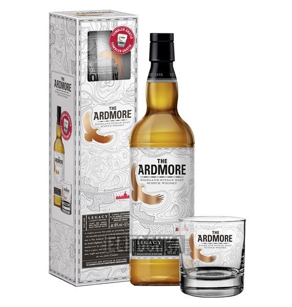 Ardmore Legacy Giftpack (Ардмор Легасі зі склянкою) 40% 0.7L
