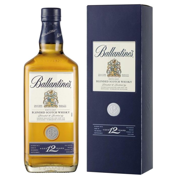 Ballantine's 12 y.o. (Баллантайнс 12 лет) 43% 0.7L