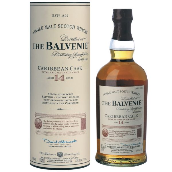 Balvenie 14 y.o. Caribbean Cask (Балвені 14 років Карібіан Каск) 43% 0.7L Balvenie 14 y.o. Caribbean Cask (Балвені 14 років Карібіан Каск) 43% 0.7L