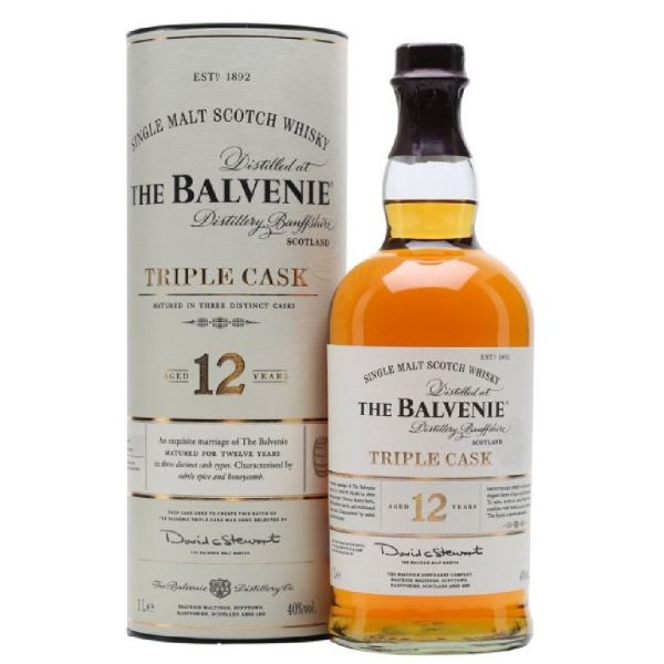 Balvenie 12 y.o. Triple Cask (Балвені 12 років Тріпл Каск) 40% 1L Balvenie 12 y.o. Triple Cask (Балвені 12 років Тріпл Каск) 40% 1L