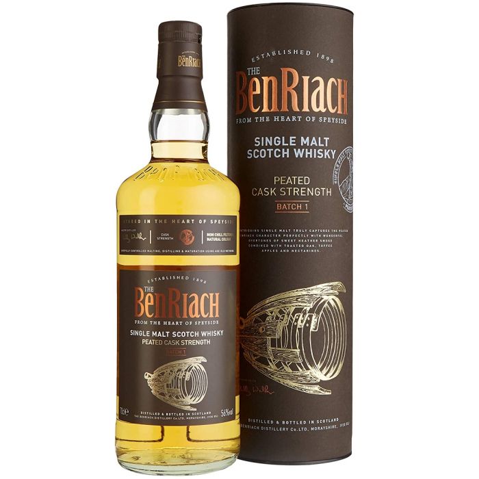 Benriach Peated Cask Strength Batch 1 (Бенріах Пітед Каск Стренч Батч 1) 56% 0.7L