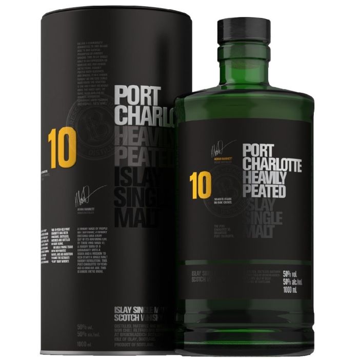 Bruichladdich 10 y.o. Port Charlotte Scottish Barley (Брукладді 10 років Порт Шарлотт Скотіш Барлі) 50% 0.7L