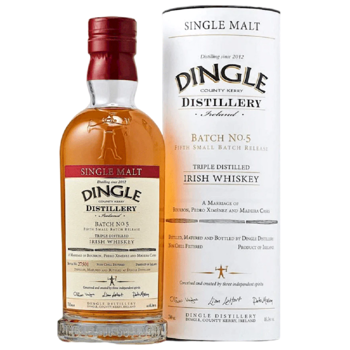 Dingle Triple Distilled Batch No.5 (Дингл Трипл Дистелед Батч 5) 46.5% 0.7L