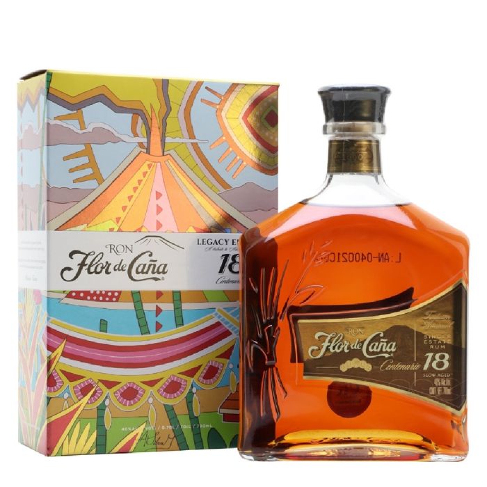 Flor de Cana 18 у.о. (Флор Де Кана 18 років) 40% 1L