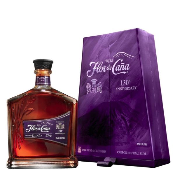 Flor de Cana 20 y.o. 130th Anniversary (Флор де Кана 20 років Анніверсарі) 45% 0.7L Flor de Cana 20 y.o. 130th Anniversary (Флор де Кана 20 років Анніверсарі) 45% 0.7L