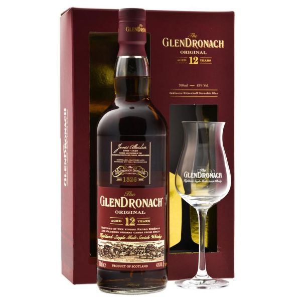 Glen Dronach 12 у.о. Giftset (Глен Дронах 12 років з бокалом) 43% 0.7L Glen Dronach 12 у.о. Giftset (Глен Дронах 12 років з бокалом) 43% 0.7L
