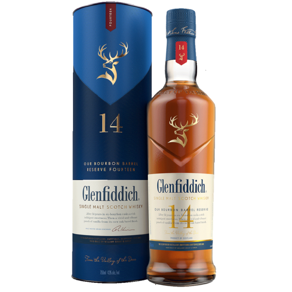 Glenfiddich 14 y.o. Bourbon Barrel (Гленфіддік 14 років Бурбон Баррель) 43% 0.7L Glenfiddich 14 y.o. Bourbon Barrel (Гленфіддік 14 років Бурбон Баррель) 43% 0.7L