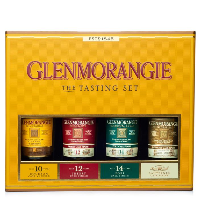 Glenmorangie Tasting Set - Lasanta Sherry, Quinta Ruban, Nectar Dor, Original (Гленморанджи Дегустационный Сет) 4x0.1L