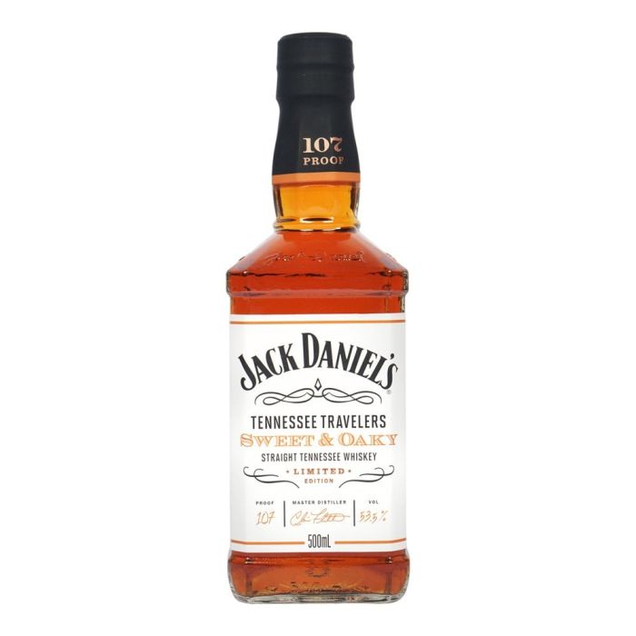 Jack Daniels Tennessee Travelers Sweet&Oaky (Джек Деніелс Світ енд Оакі) 53.5% 0.5L