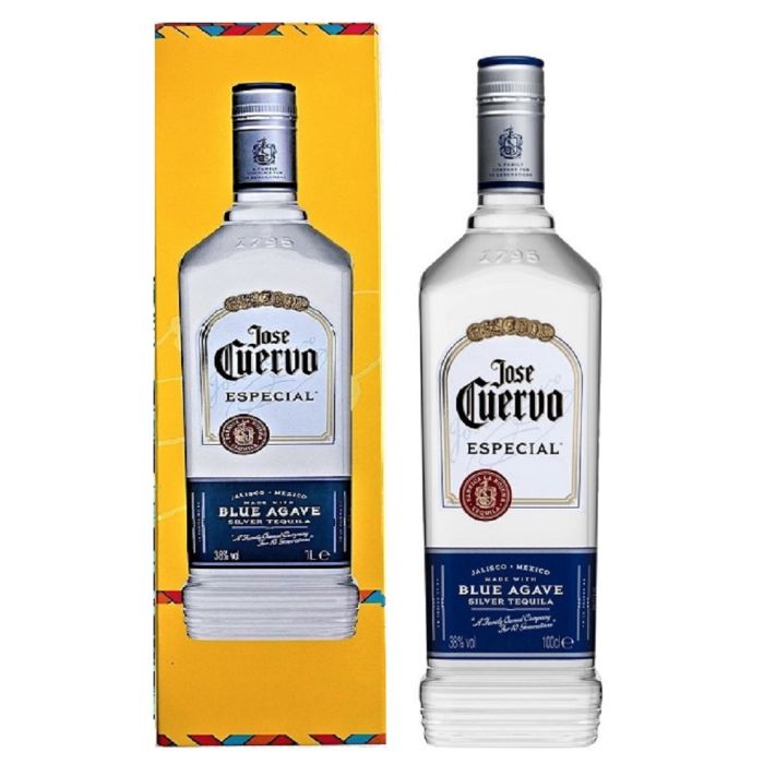 Jose Cuervo Especial Silver in Box (Хосе Куэрво Эспешл Сильвер в коробке) 38% 1L