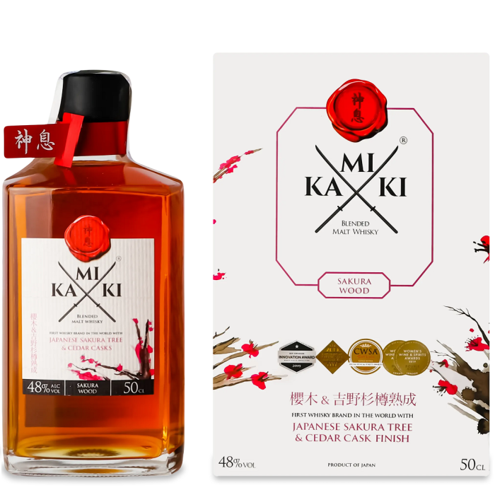 Kamiki Sakura Wood Blended Malt (Камики Сакура Вуд Блендед Малт) 48% 0.5L