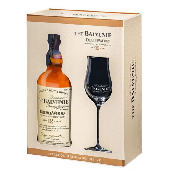 Balvenie 12 y.o. Doublewood Giftset (Балвені 12 років Даблвуд з бокалом) 40% 0.7L Balvenie 12 y.o. Doublewood Giftset (Балвені 12 років Даблвуд з бокалом) 40% 0.7L